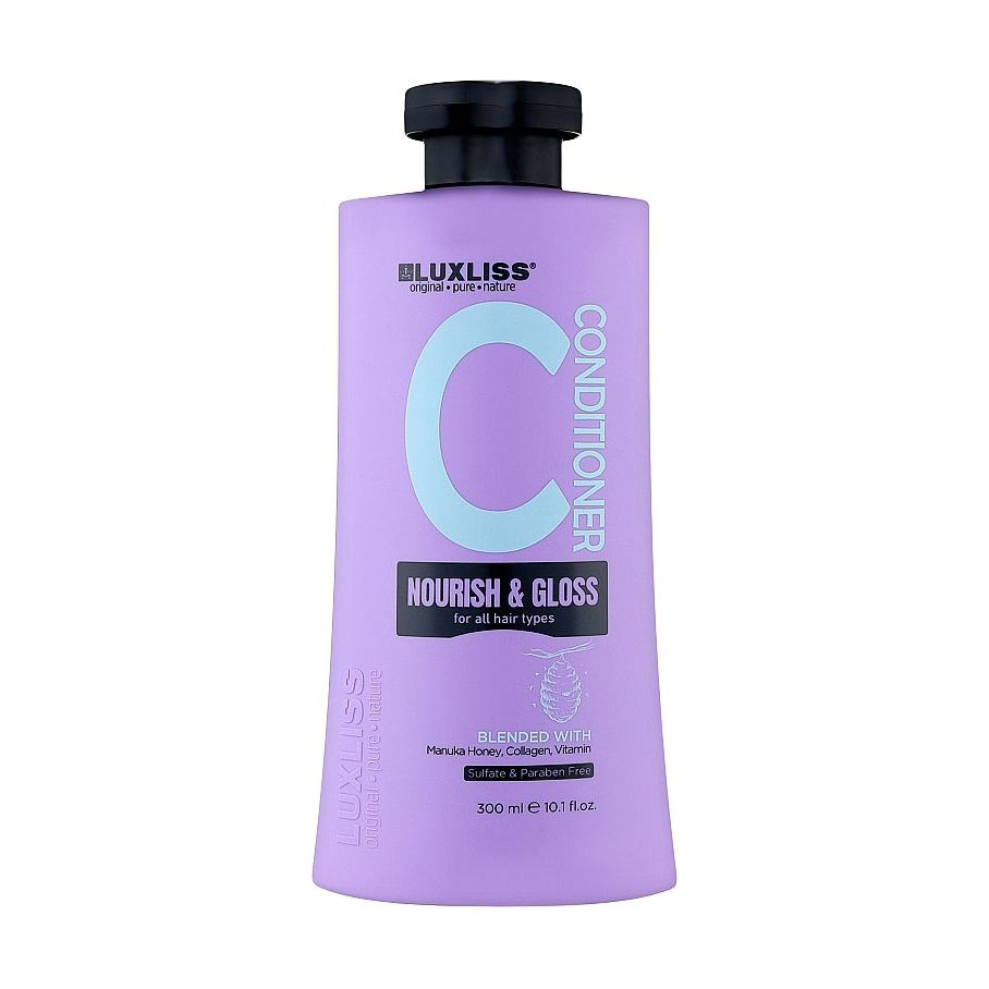 Кондиціонер Luxliss Nourish &amp; Gloss Conditioner для живлення та блиску всіх типів волосся, 300 мл